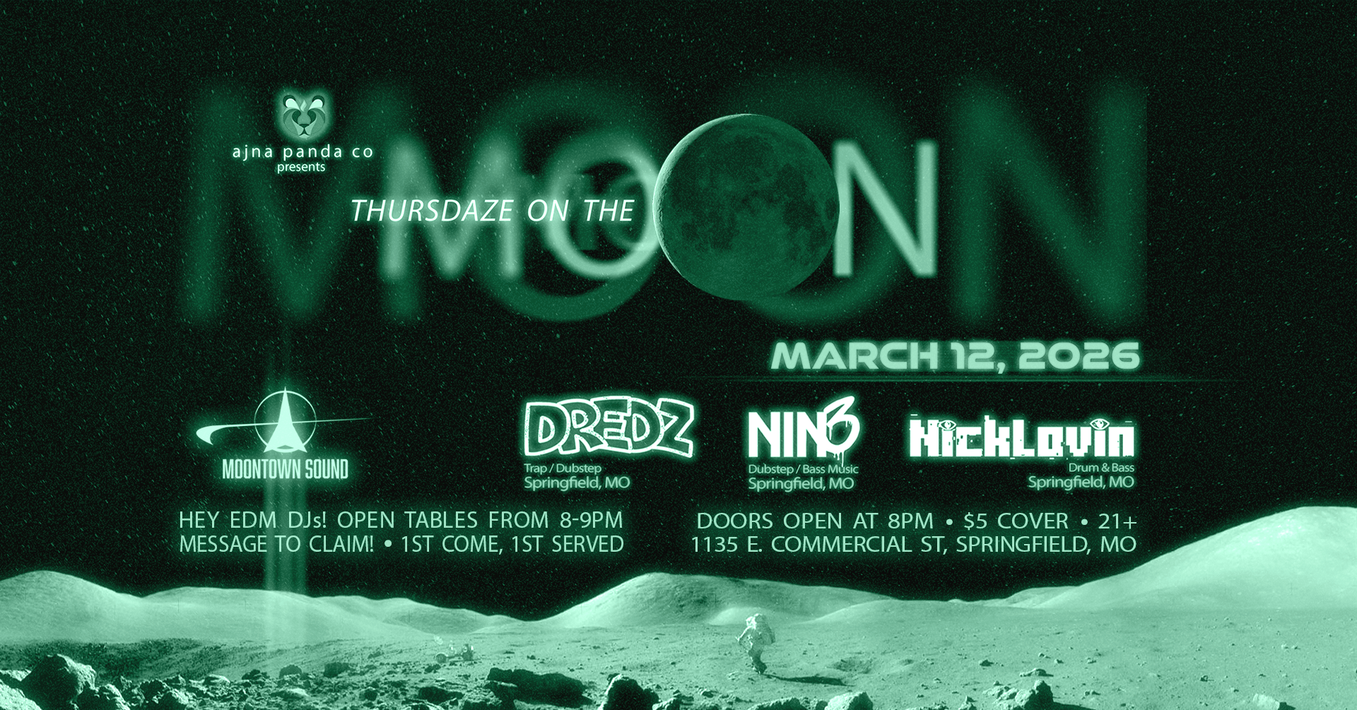 Thursdaze On The Moon - 3.12.2026 flyer
