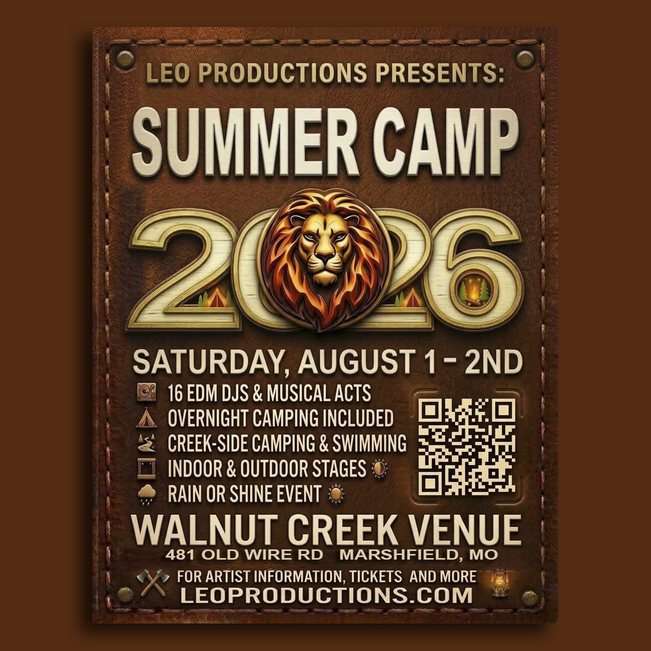16 - Tenzo - LIVE at Leo's Summer Camp 8-1-2026 (INDOOR STAGE) cover art