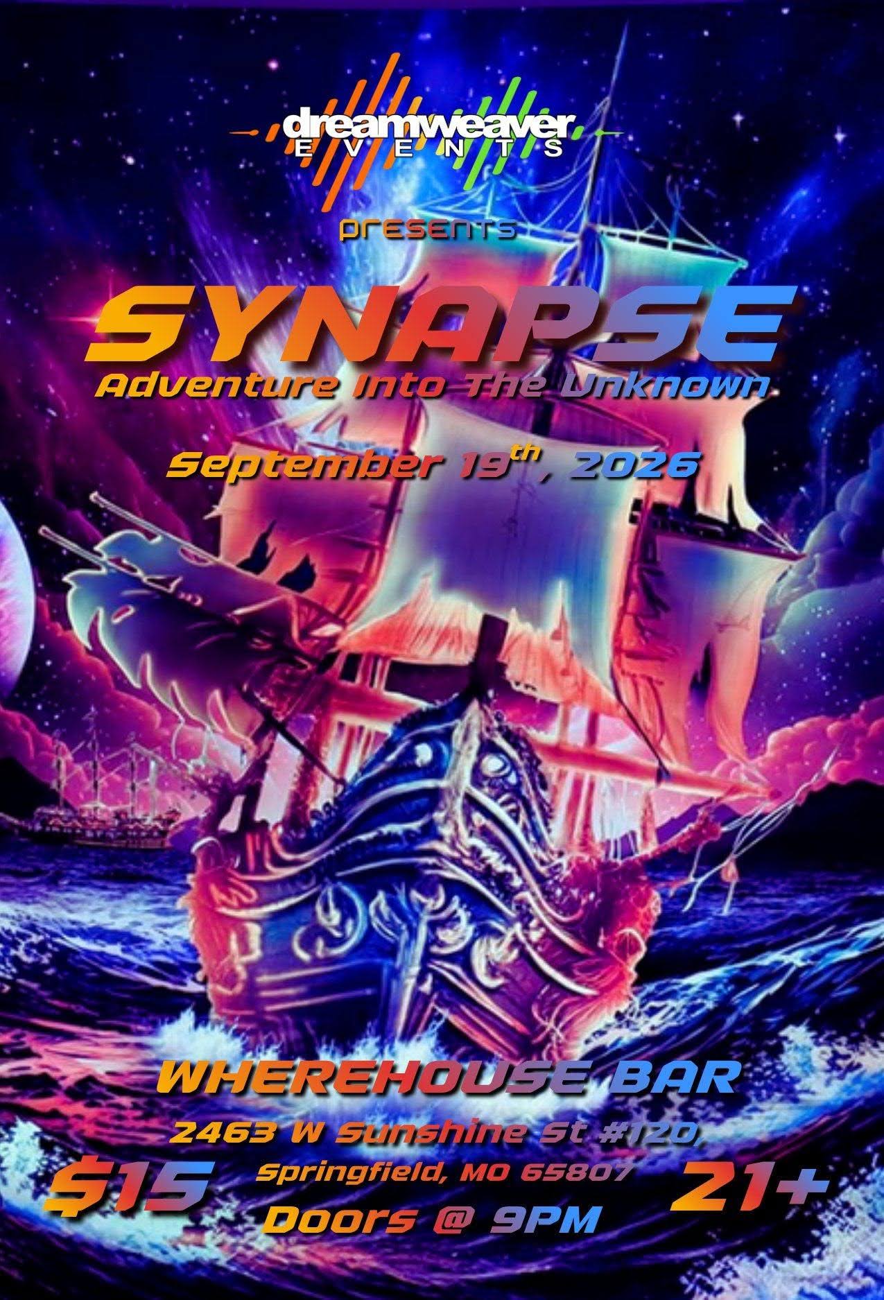 SYNAPSE: Adventure Into The Unknown flyer